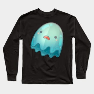 Little Blue Ghost Long Sleeve T-Shirt